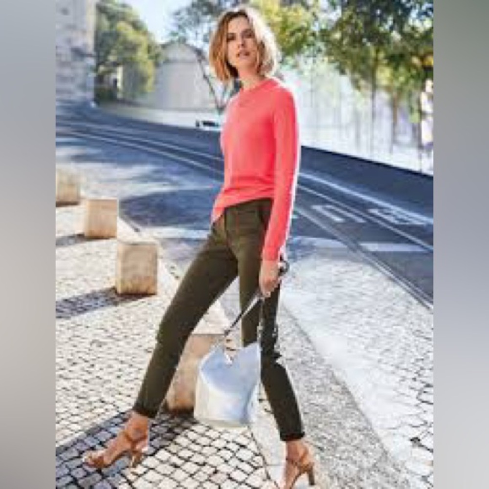 AG Adriano Goldschmied utilitarian Kinsley skinny jeans in army green - Picture 6 of 14